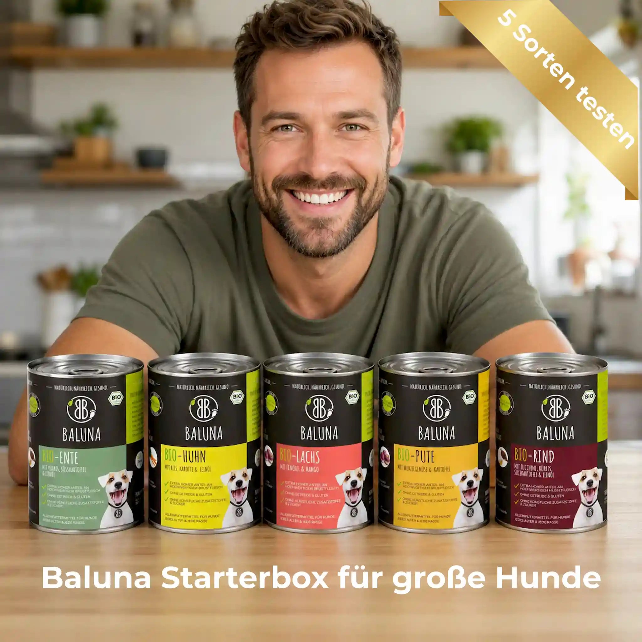 Bio-Hundefutter Probierpaket 800g