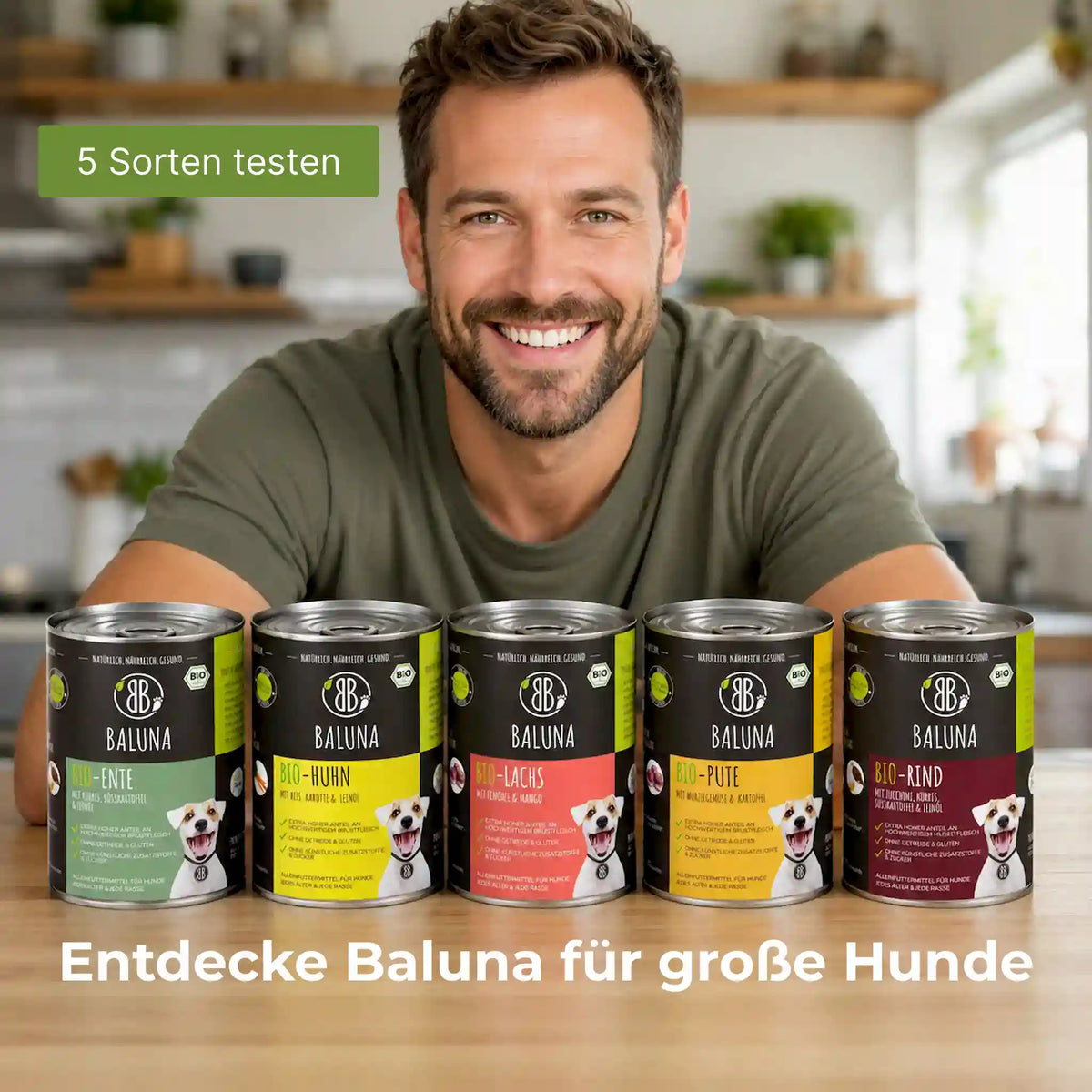 Bio-Hundefutter Probierpaket 800g