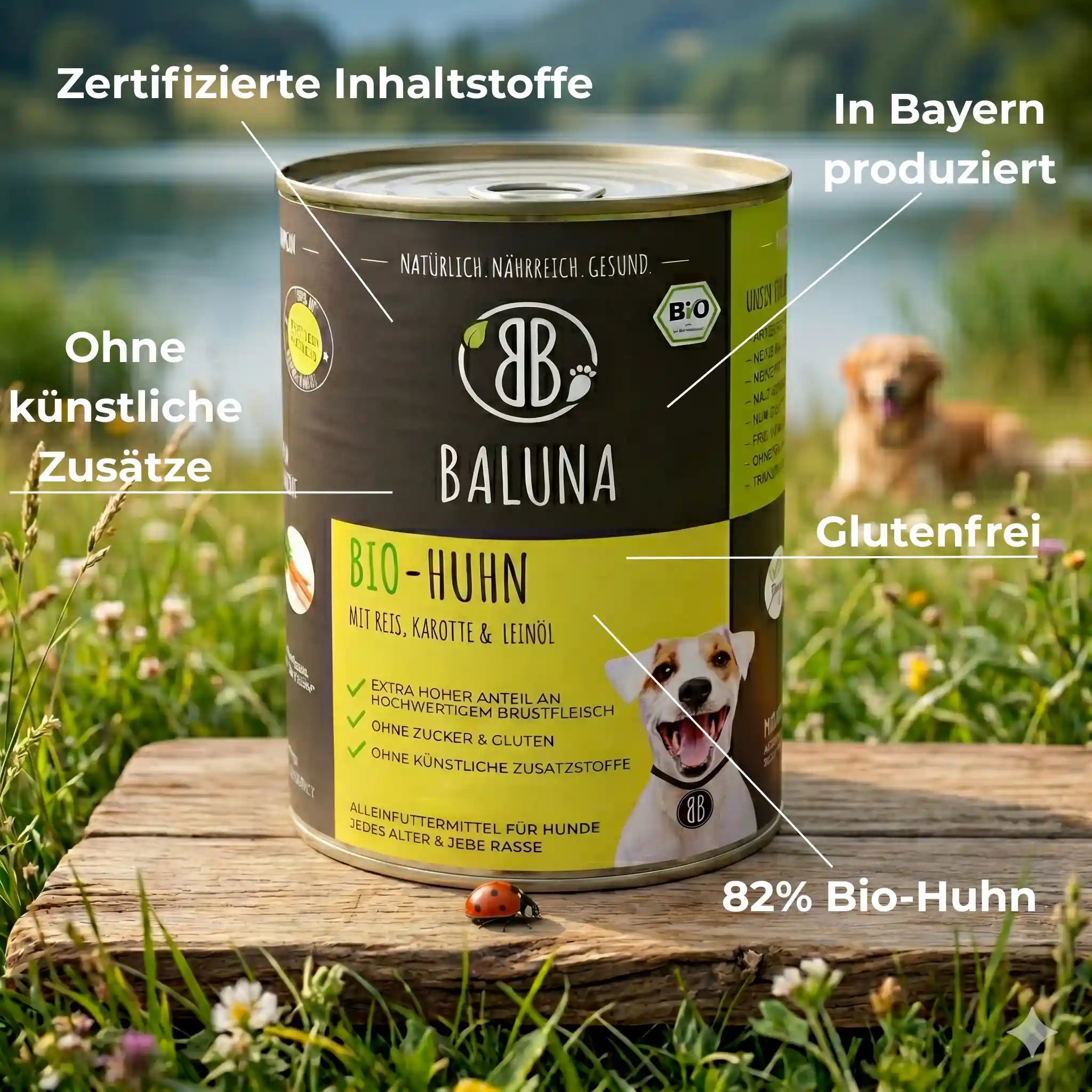 Bio-Huhn mit Reis & Karotte