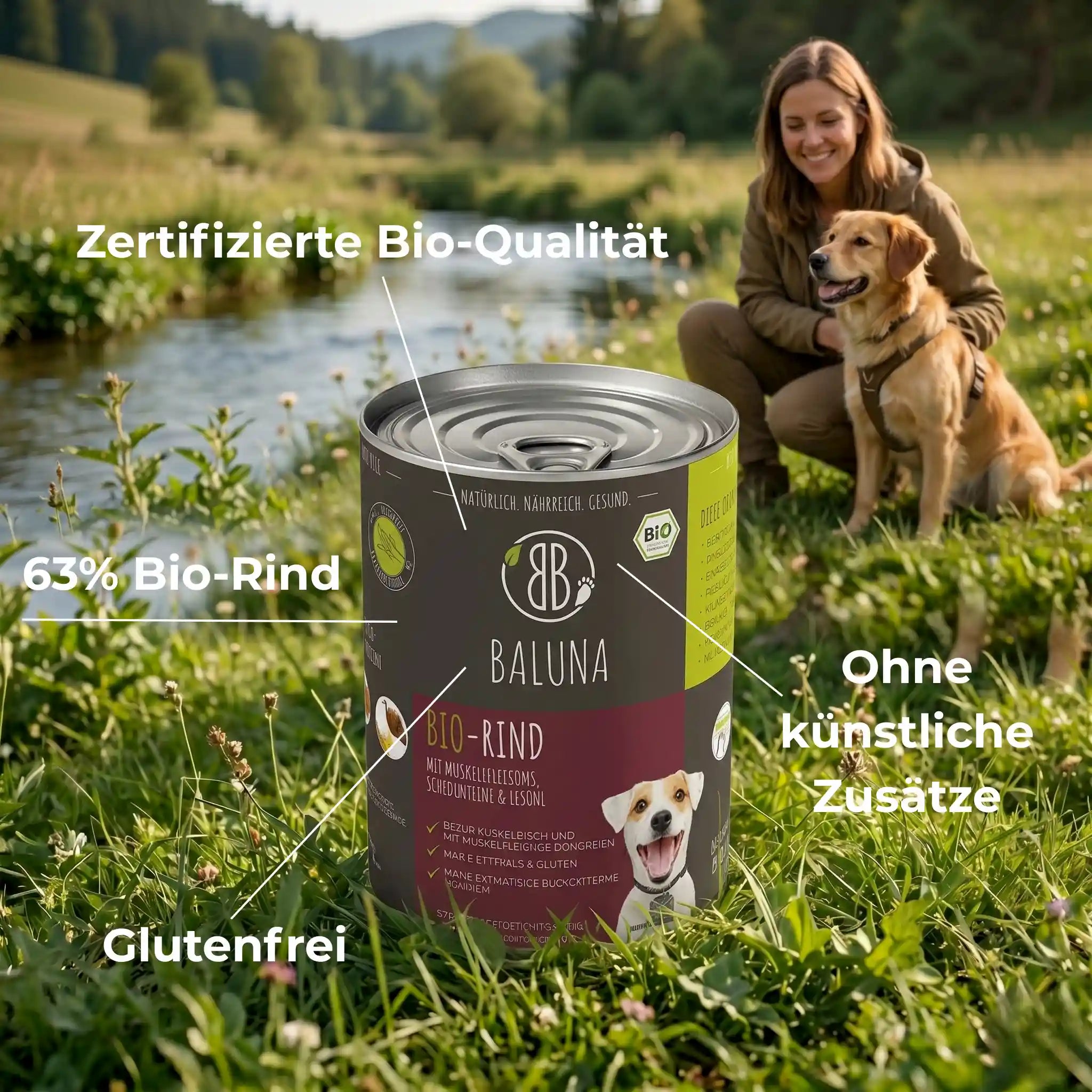Bio-Rind mit Gemüse & Süßkartoffel
