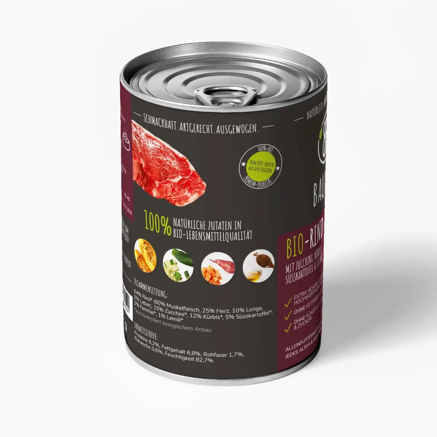 Bio-Rind mit Gemüse & Süßkartoffel