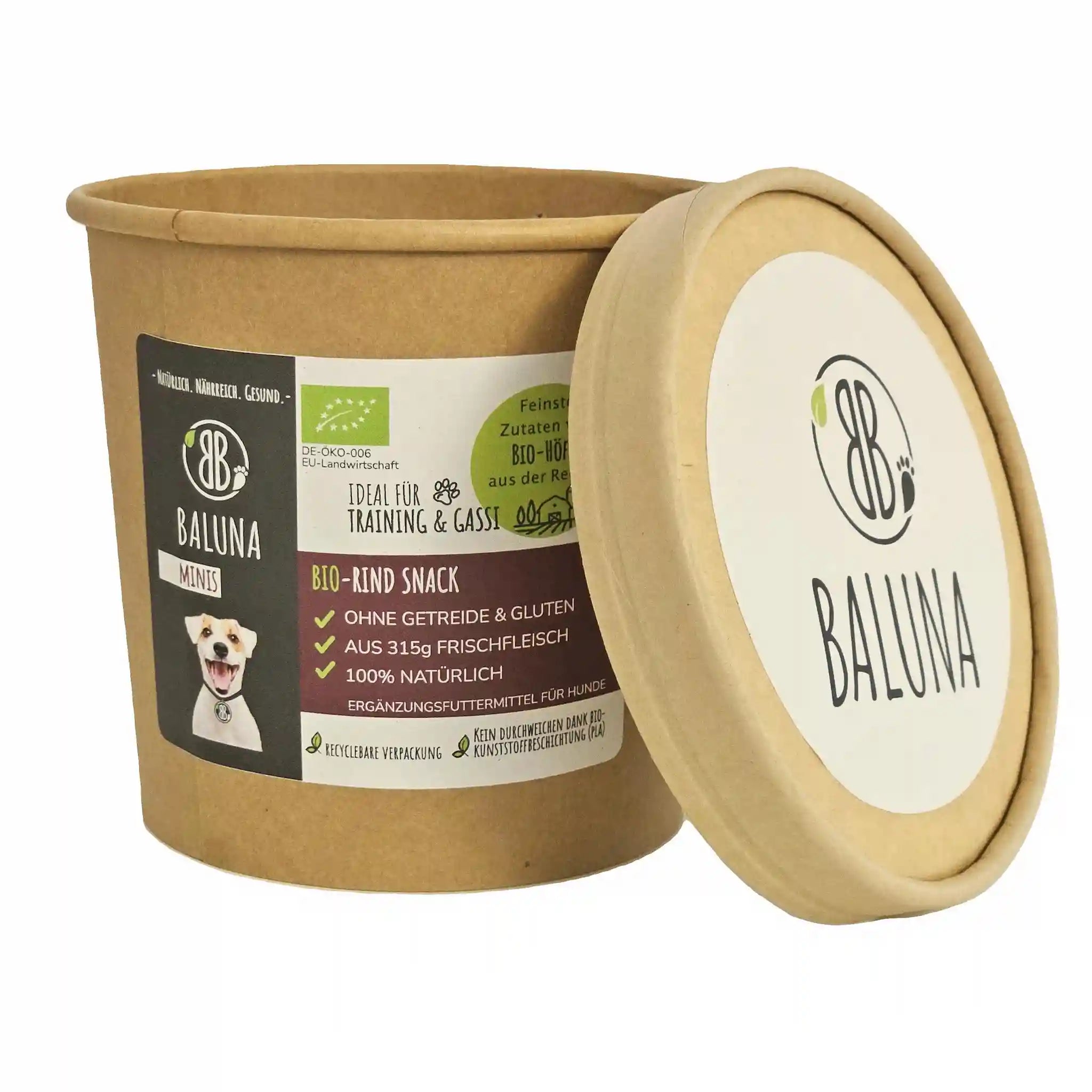 Bio-Rind Snack für Hunde