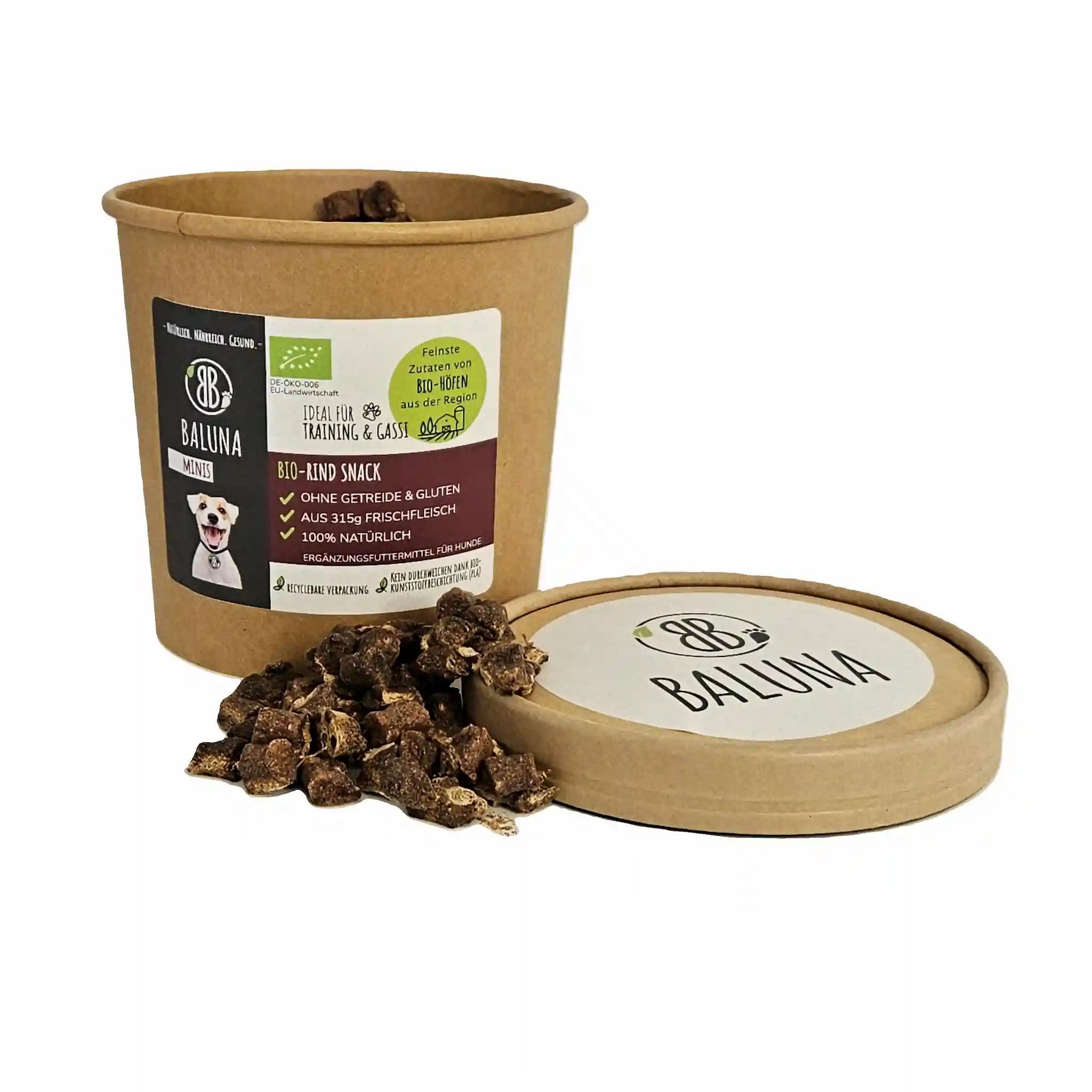 Bio-Rind Snack für Hunde