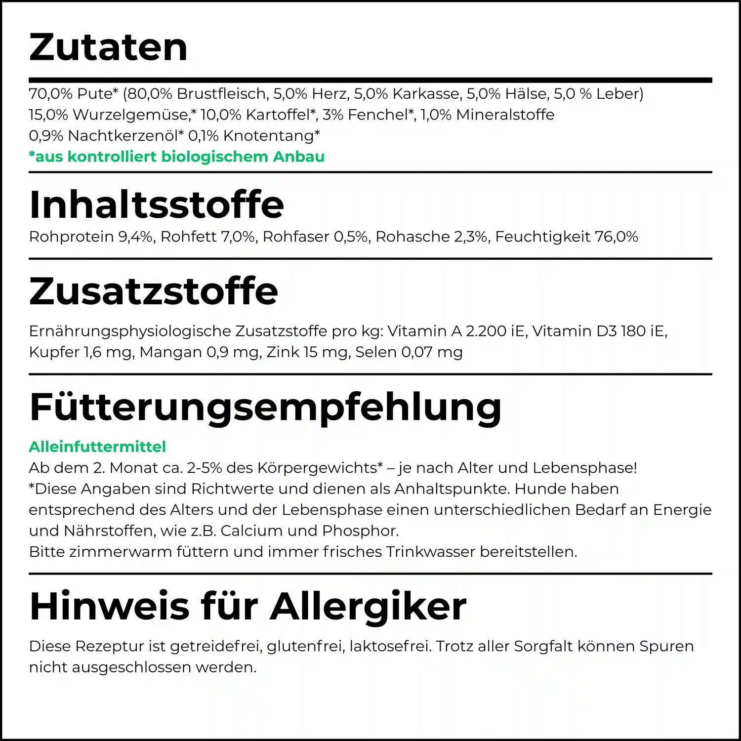 Bio-Hundefutter Probierpaket