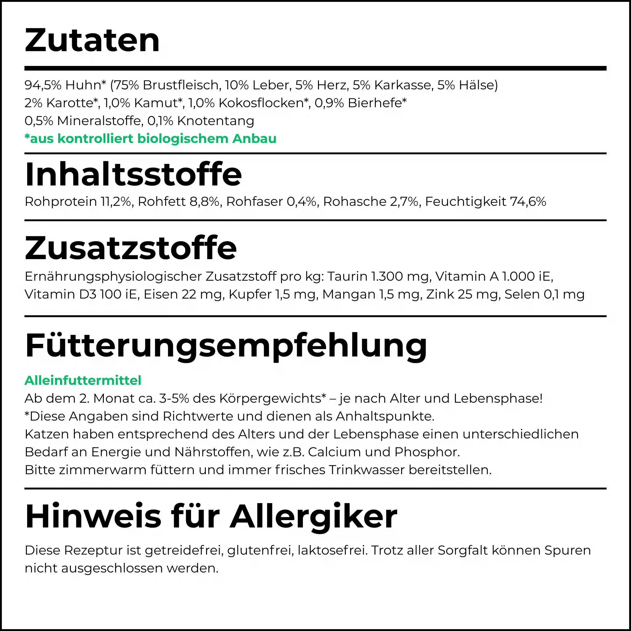 Bio-Katzenfutter Probierpaket