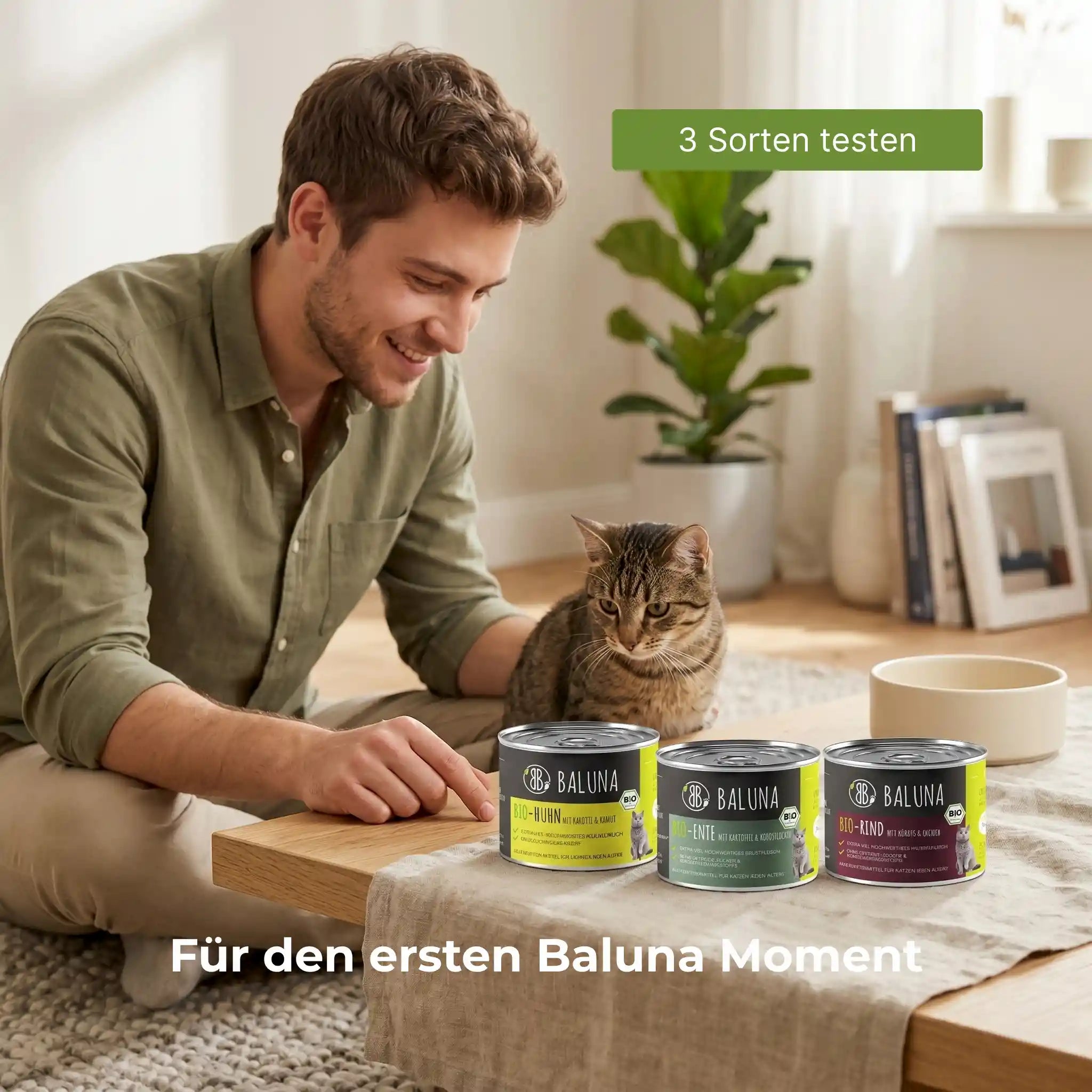 Bio-Katzenfutter Probierpaket