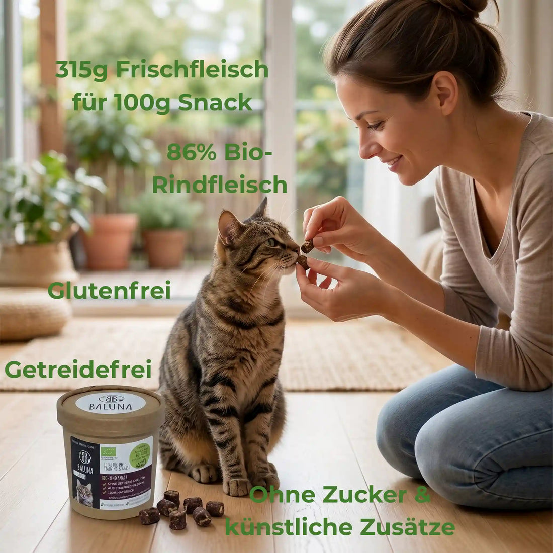 Bio-Rind Snack für Katzen