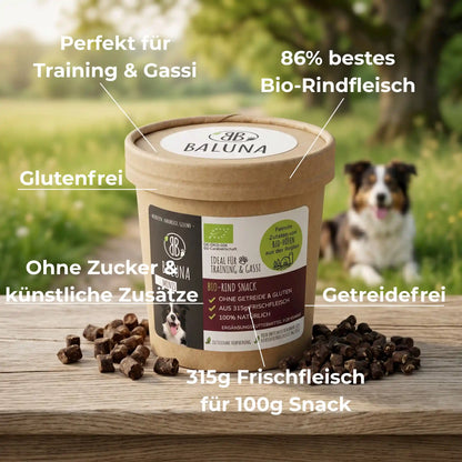 Bio-Rind Snack für Hunde