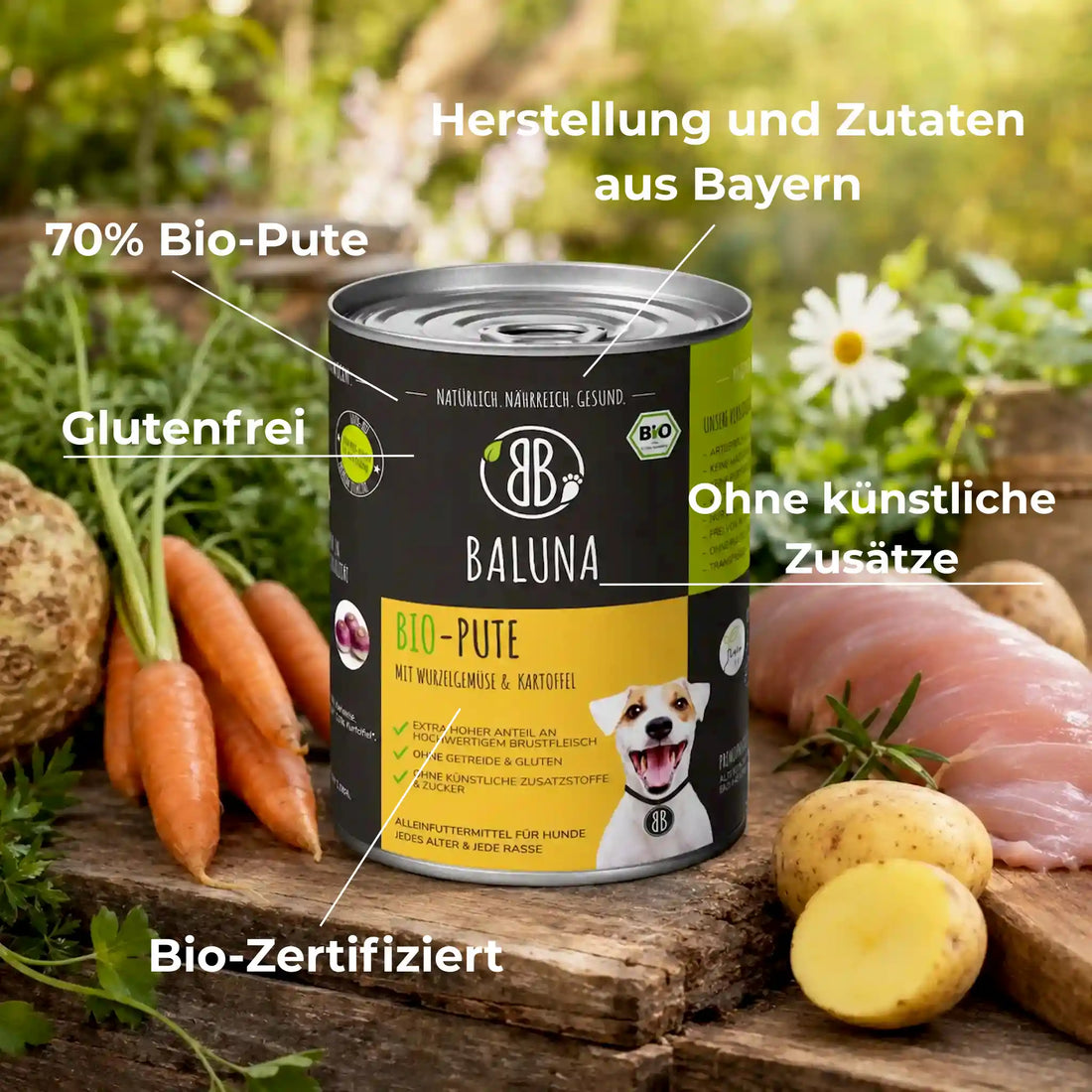 Bio-Pute mit Wurzelgemüse &amp; Kartoffel