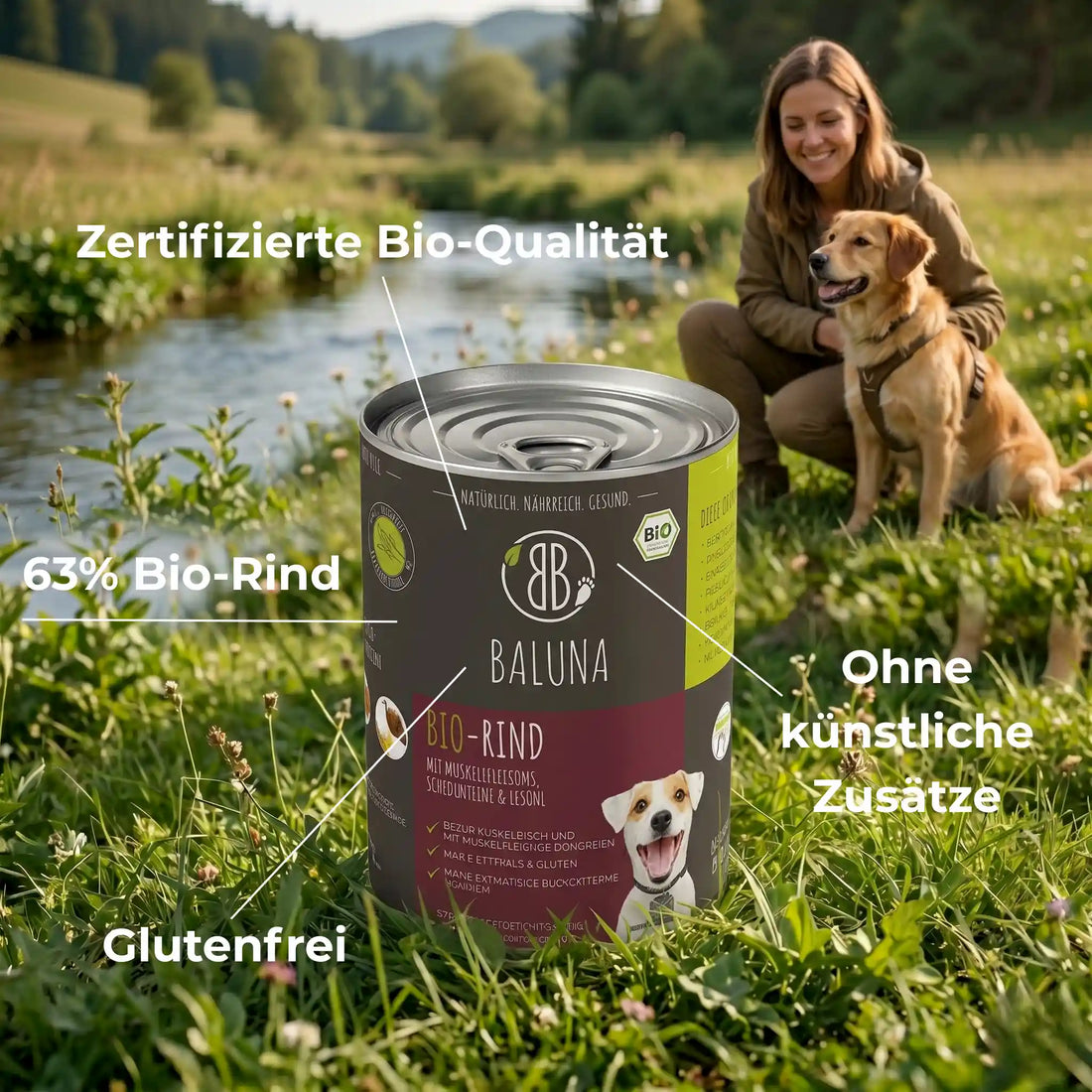 Bio-Rind mit Gemüse &amp; Süßkartoffel