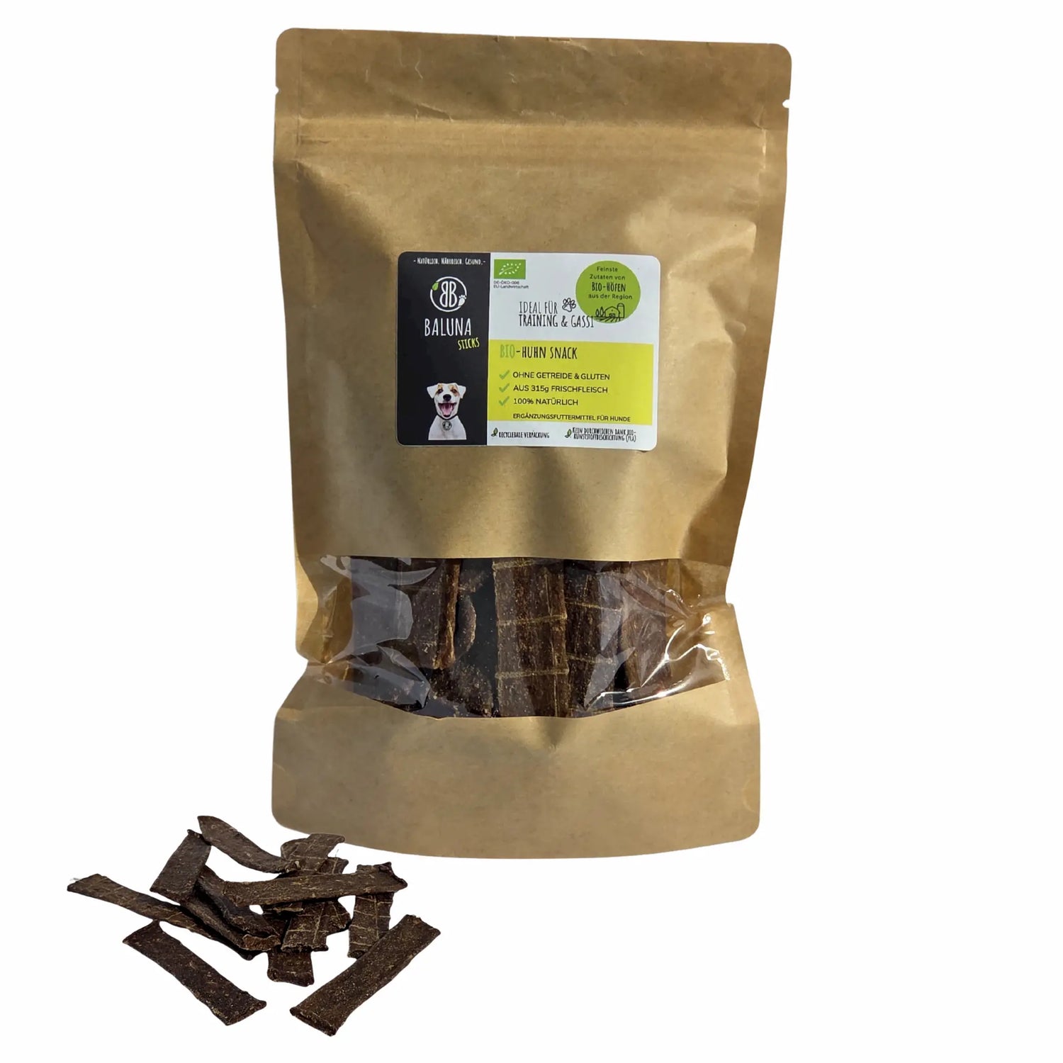 Bio-Huhn Snack für Hunde