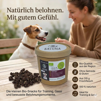 Bio-Rind Snack für Hunde