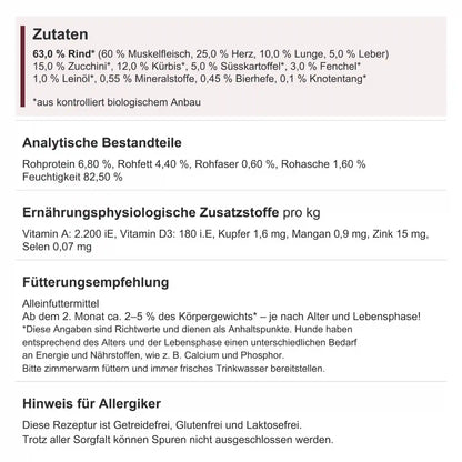 Baluna Bio-Rind für Hunde 400 g