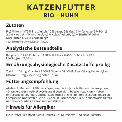 Bio-Huhn mit Karotte &amp; Kamut
