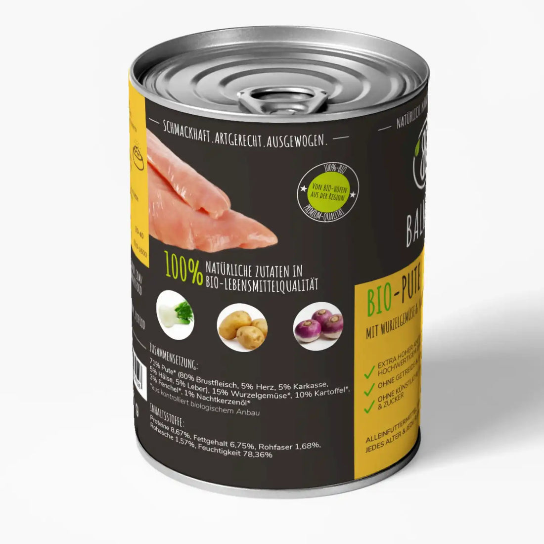 baluna-bio-pute-nassfutter-fuer-hunde-800g-rueckseite-mit-zutaten-in-bio-lebensmittelqualitaet-und-zusammensetzung